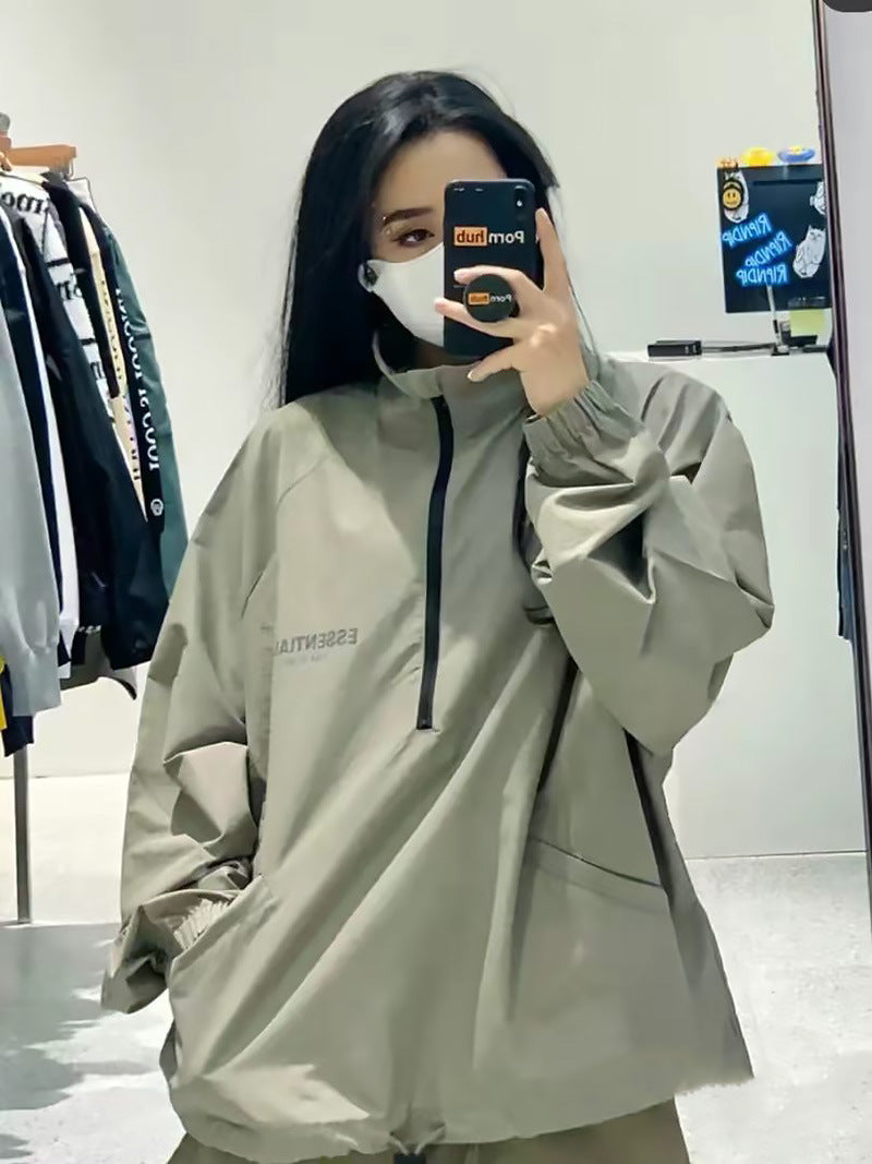 Essentials Jacket Half Zipper Fashion Brand Fog Jacket Sweatshirt
