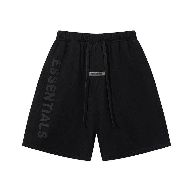 Essentials Reflective Shorts Male Fifth Pants High Street Loose Unisex Short Trousers