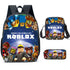 Roblox Schoolbag Lunch box pencil case backpack set