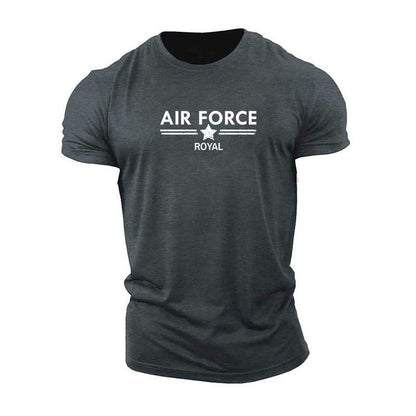 Fitness Printed Letters Large Size Sports Outdoor T-Shirt Gym T-Shirt – Style Black on red background - product image 22