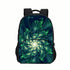 Abstract backpack schoolbag