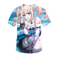 Genshin impact Anime T Shirt Unisex 3d T-shirt