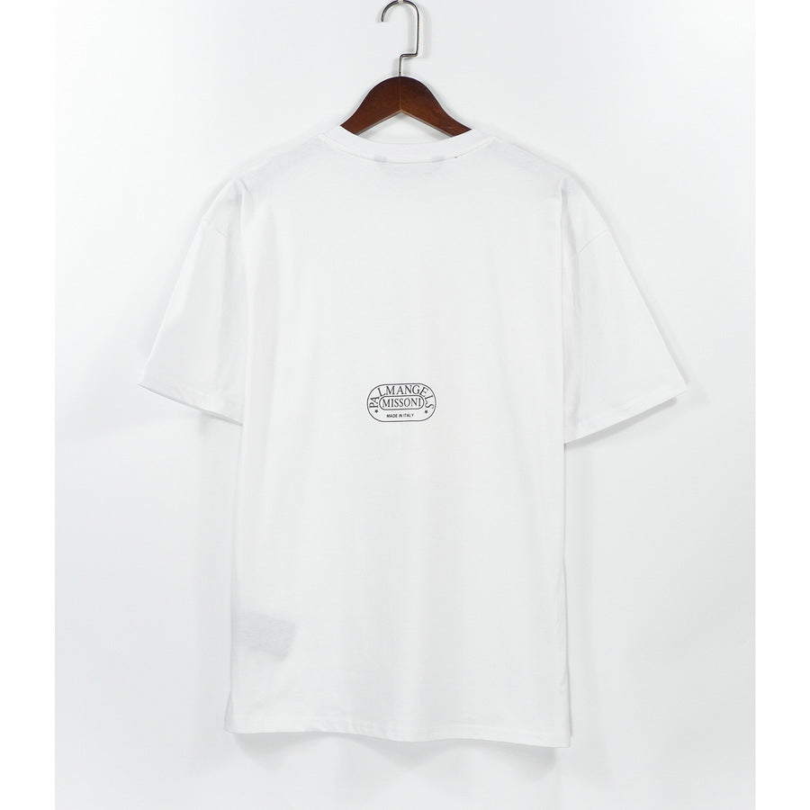 Palm Angels Broken Bear Puff Print T Shirt