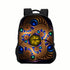 Abstract backpack schoolbag