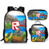 Roblox schoolbag lunch bag pencil case backpack set