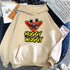 Poppy Playtime Bobbi Game Time Horror Pattern Printed Hoodie Pullover Sweatshirt