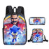 Sonic Schoolbag backpack lunch box pencil cases set