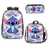 Stitch backpack schoolbag Anime lunch bag 3D Pencil case set