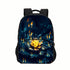 Abstract backpack schoolbag