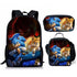 Sonic backpack schoolbag lunch bag pencil case set