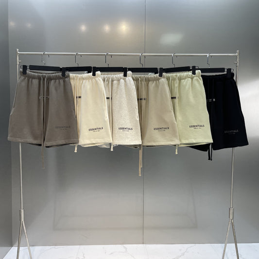 Essentials Reflective Printed Letters Shorts Fear Of God Printed Short Pants