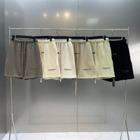 Essentials Reflective Printed Letters Shorts Fear Of God Printed Short Pants