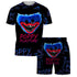 Poppy Playtime 3d Printed Children's Short Sleeve For Adult Beach Pants Suit Set