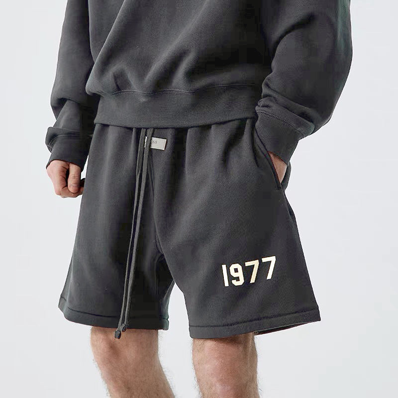 Fear Of God Essentials Season 7 Casual Loose Reflective Shorts Men Short Pants – Style Green black - product image 1