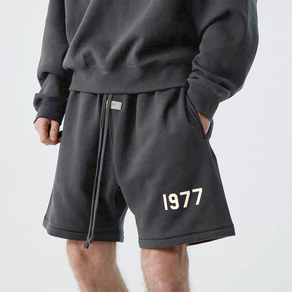 Fear Of God Essentials Season 7 Casual Loose Reflective Shorts Men Short Pants – Style Green black - product image 1