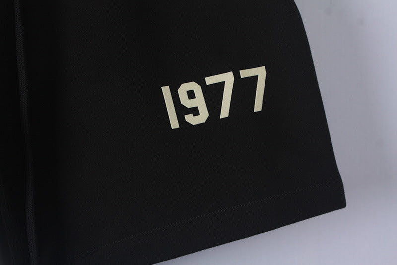 Essentials Shorts Thin Velvet Flock Logo 1977 Printed Short Pants - product image 3