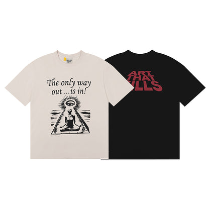 Gallery Dept Letter Printed T-shirt  Cotton T Shirt