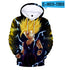 Anime Dragon Ball 3d Digital Printed Hood Sweater Hoodie Pullover Sweatshirt