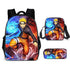 Naruto backpack schoolbags crossbody bag pencil case set