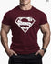 Sports Exercise Leisure Breathable Vintage Print Superman  Fitness T-shirt Gym T Shirt