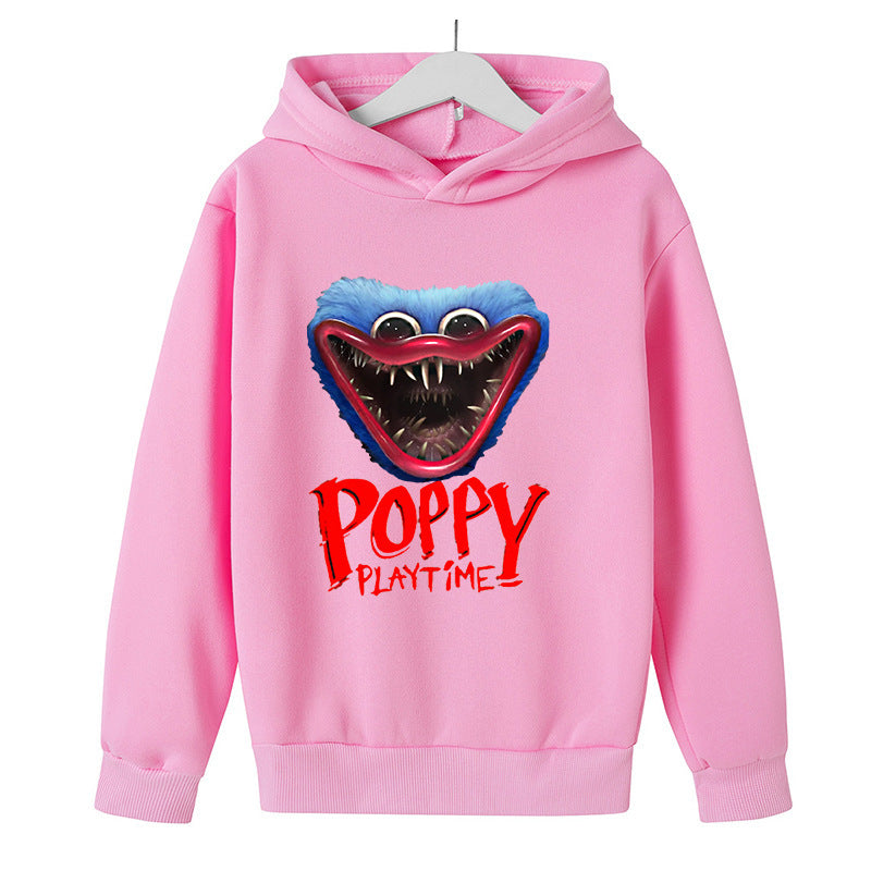 Poppy Playtime Bobby's Game Time Cartoon Printed Hoodie Sweatshirt Pullover