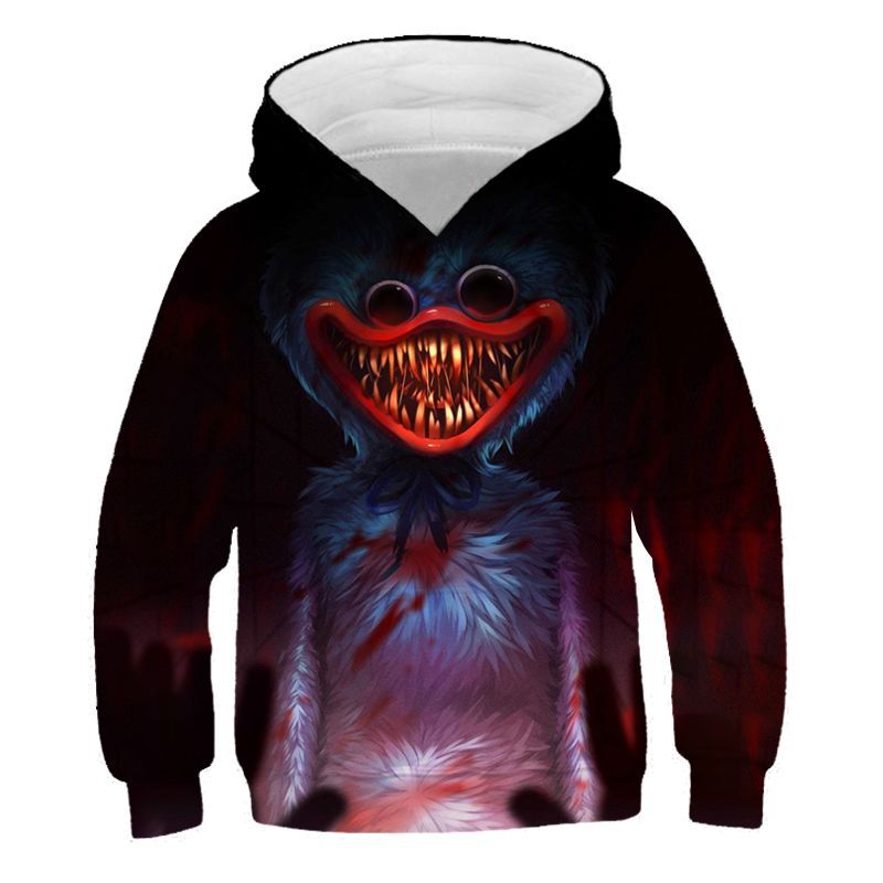 Poppy Playtime 3d Digital Printing Personal Leisure Children's Sweater Hoodie Pullover Sweatshirt