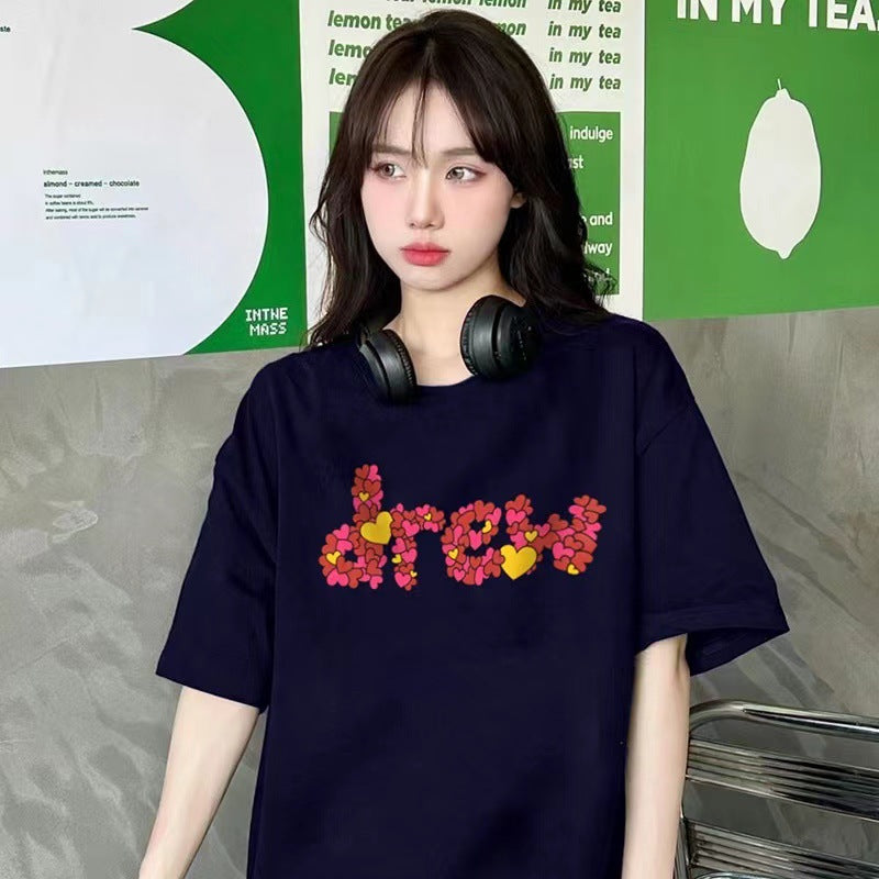 Drew Smiling Face Pure Cotton T-Shirt - product image 3