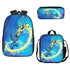 Stitch backpack schoolbag Anime lunch bag 3D Pencil case set