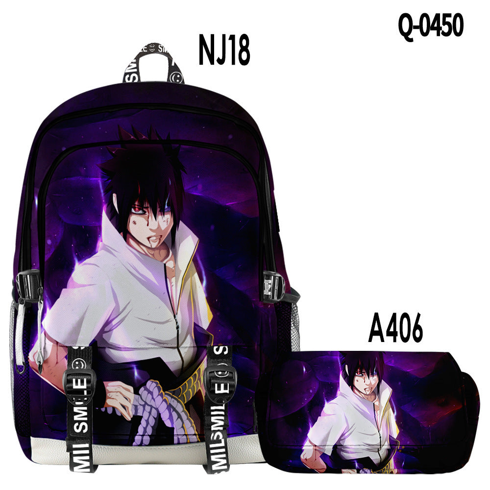 Naruto 3d backpack pencil case set