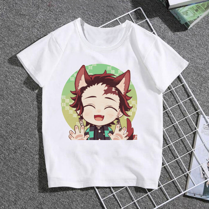Kimetsu No Yaiba Cotton T Shirt Demon Slayer 3d T-shirt