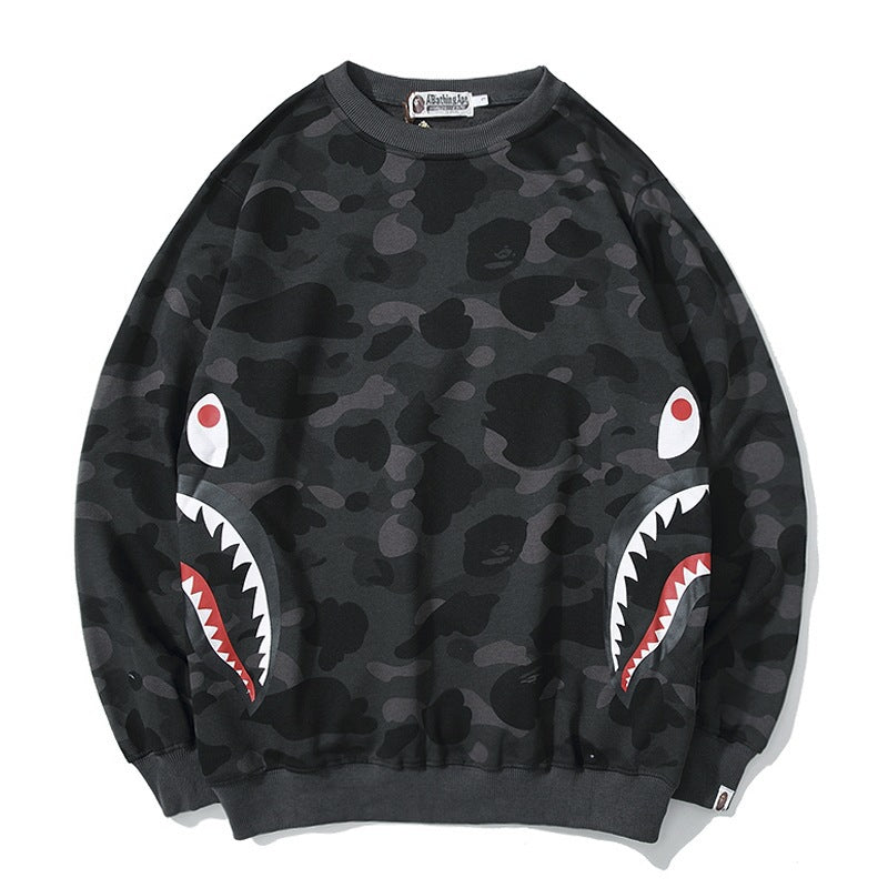 Bape Shark Sweatshirt Ape Printed Hoodie Pullover Sweater