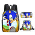 Sonic Schoolbag backpack lunch box pencil cases set