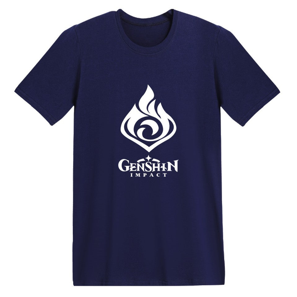 Genshin Impact Cotton Printed T Shirt Unisex T-shirt
