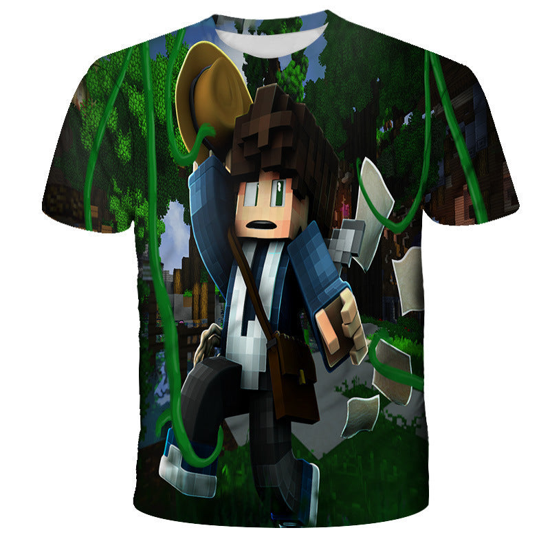 Minecraft 3d Printed T-shirt Unixed T Shirt