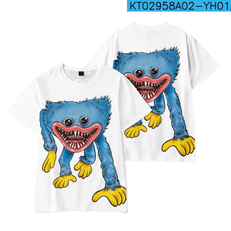 Poppy Playtime Short Sleeve T-shirt Bobby's Game Time 3d T Shirt