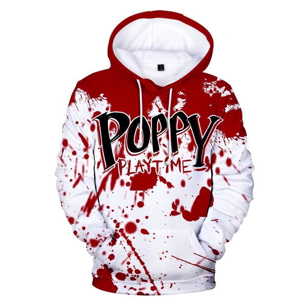 Bobby's Game Time Poppy Playtime 3d Digital Printing Casual Hooded Hoodie Pullover Sweatshirt