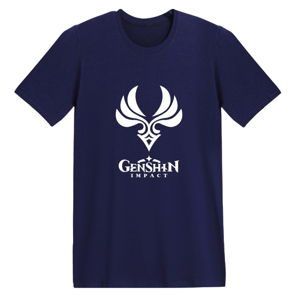 Genshin Impact Cotton Printed T Shirt Unisex T-shirt