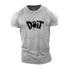 Fitness Men's Letters D Printed T-shirt Gym T Shirt