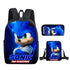 Sonic Schoolbag backpack lunch box pencil cases set