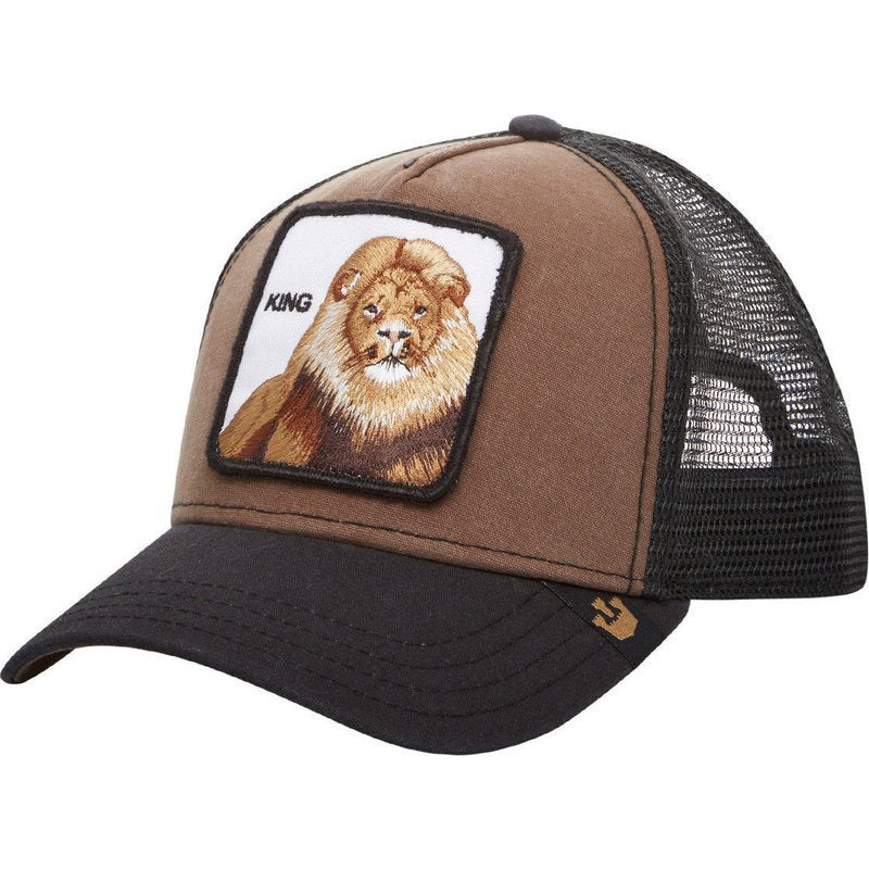 Animal baseball cartoon sunscreen mesh Cap embroidery trucker Black Panther cock wolf Hat