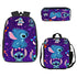 Stitch backpack schoolbag Anime lunch bag 3D Pencil case set