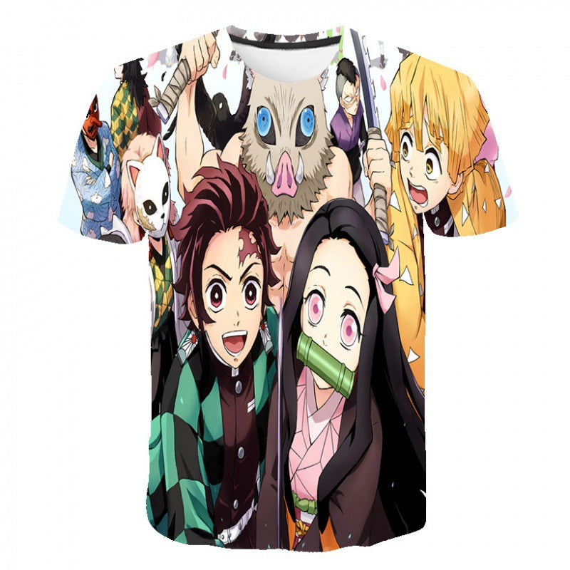Kimetsu No Yaiba T-shirt Demon Slayer 3d Printed T Shirt