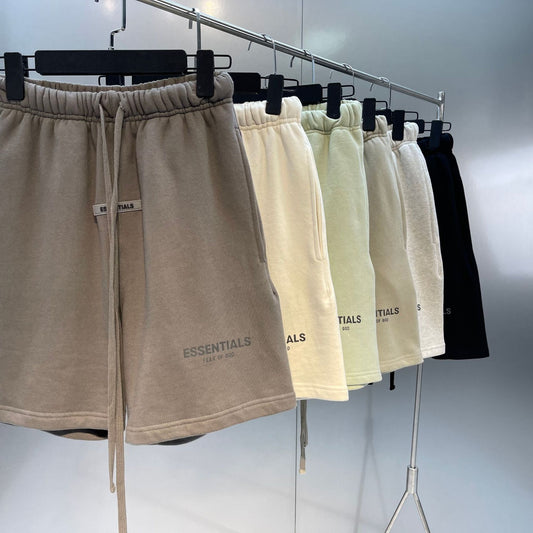 Essentials Reflective Printed Letters Shorts Fear Of God Printed Short Pants