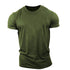 Fitness Men's Round Neck Sports Cottont T-shirt Muscle Gym T Shirt