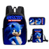 Sonic Schoolbag backpack lunch box pencil cases set