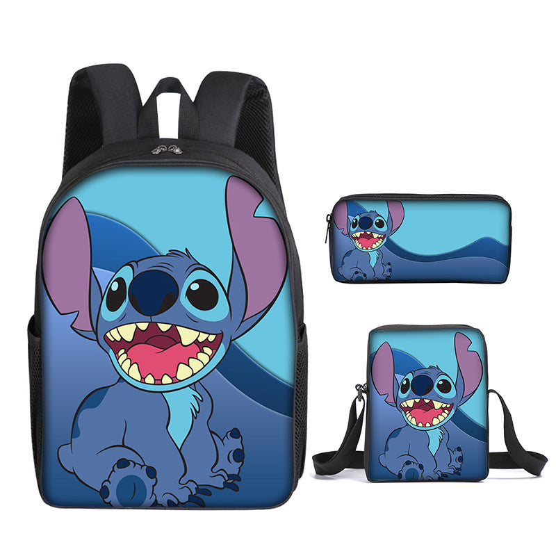 Stitch Schoolbag stitch cartoon backpack shoulder bag pencil case set
