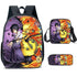 Naruto schoolbag backpack lunch box pencil cases set