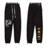 Amiri Fried Street Poster Letters Pattern Drawstring Terry Casual Loose Trousers Jogger Pants