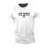 Fitness Printed Letters Large Size Sports Outdoor T-shirt Gym T Shirt