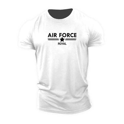 Fitness Printed Letters Large Size Sports Outdoor T-Shirt Gym T-Shirt – Style Black on red background - product image 29
